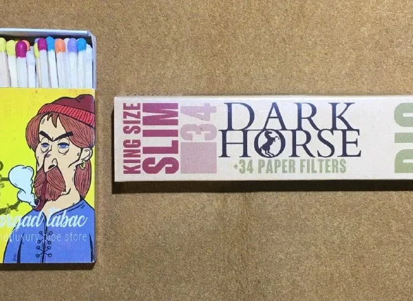 کاغذ سیگارپیچ بلند با فیله dark horse