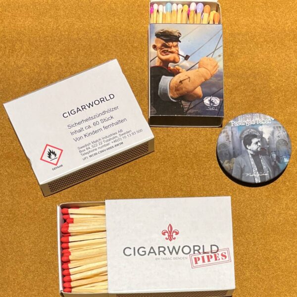 کبریت پیپ بلند با برند cigar world